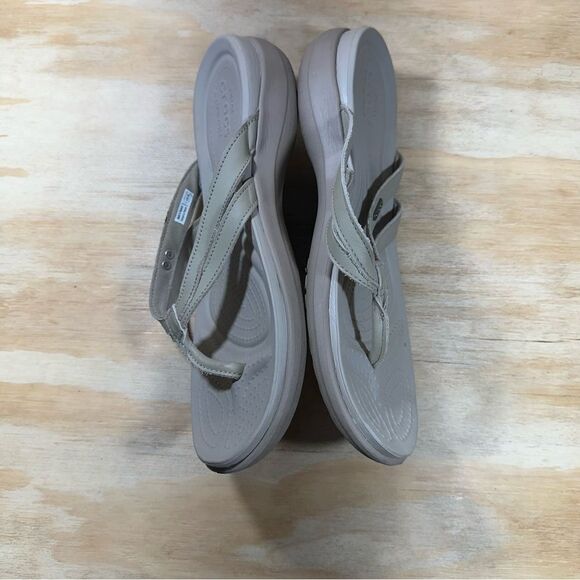 Crocs Beige Sandals Women’s Size 11 - Picture 4 of 6
